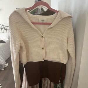 Aritzia Wilfred Cream Cardigan Medium